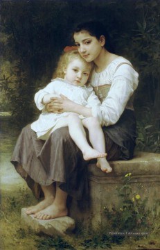 La soeur ainee réalisme William Adolphe Bouguereau Peinture à l'huile